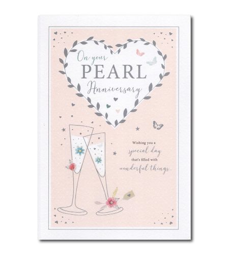 Pearl 30th Anniversary Card