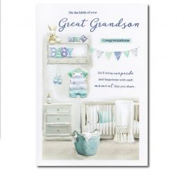 Great Grandson Birth Card
