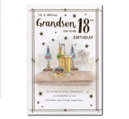 18th Birthday Grandson Card