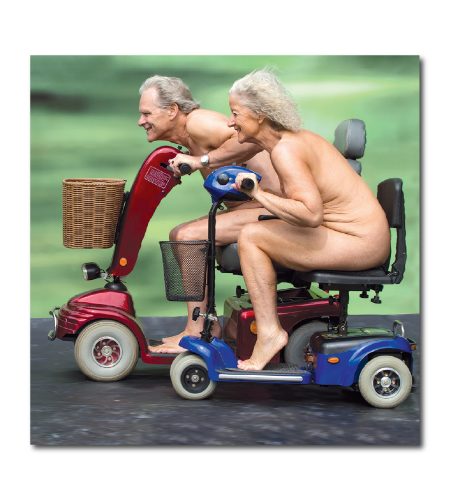 Nude Scooter Card