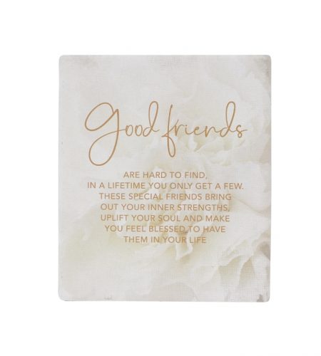 Good Friends Verse Plaque