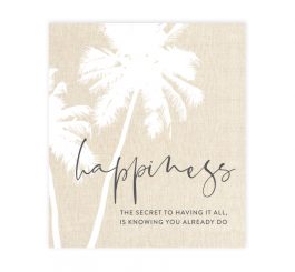 Happiness Tranquil Plaque