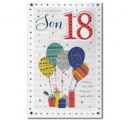 18th Birthday Son Card