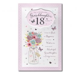 18th Birthday Granddaughter Card