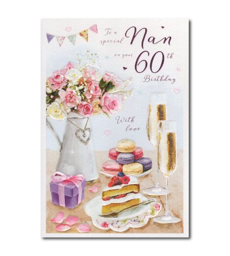 60th Birthday Nan Card