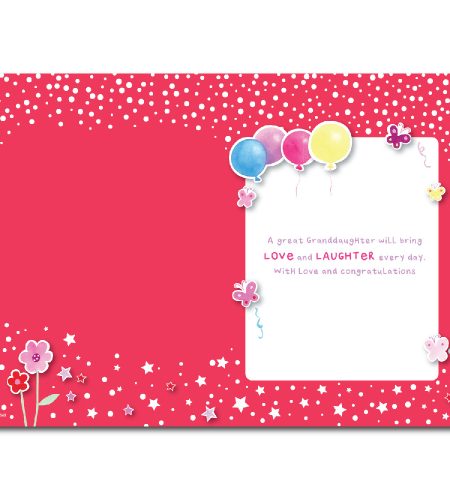 Great Granddaughter Birth Card - Image 2