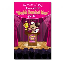 World's Greatest Mum Mother's Day Card
