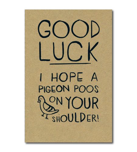 Good Luck Humour Card