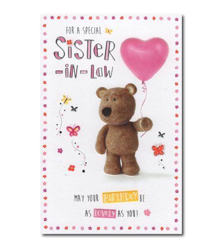 Sister In Law Birthday Card