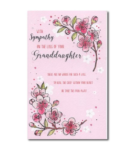 Loss of Granddaughter Sympathy Card