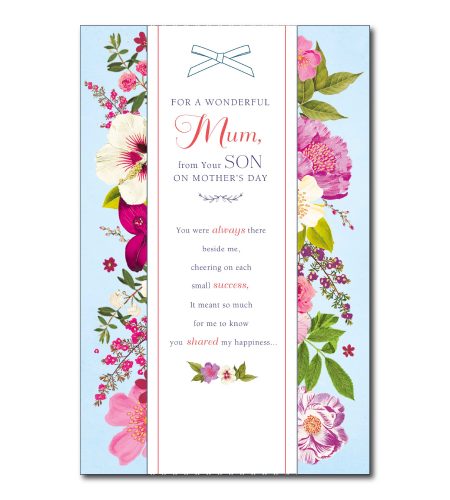 Mum From Son Mother's Day Card