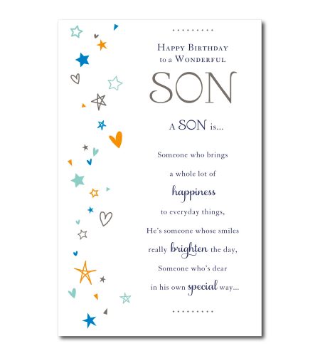 Son Birthday Card