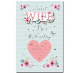 Wife & Mum Mother's Day Card