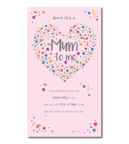 Like A Mum To Me Mother's Day Card