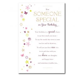 Someone Special Birthday Card