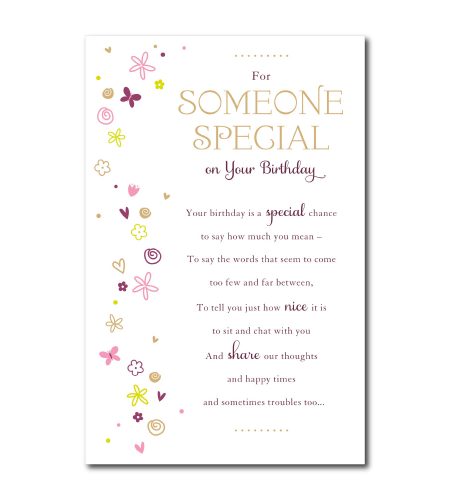 Someone Special Birthday Card