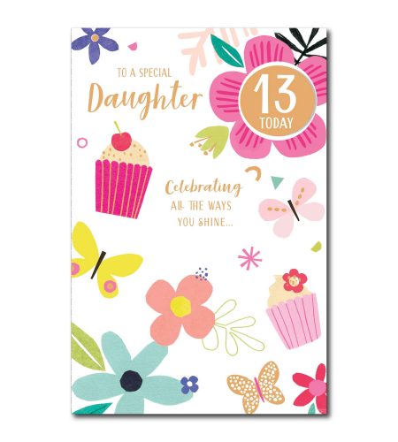13th Birthday Daughter Card