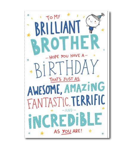Brother Birthday Card