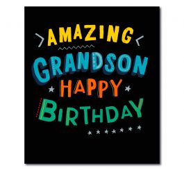Amazing Grandson Birthday Card