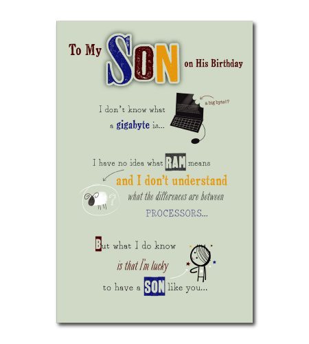 Son Birthday Card