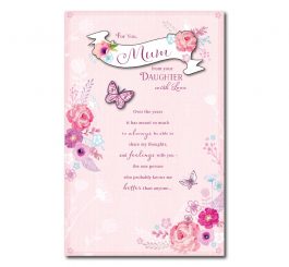 Mum From Daughter Birthday Card