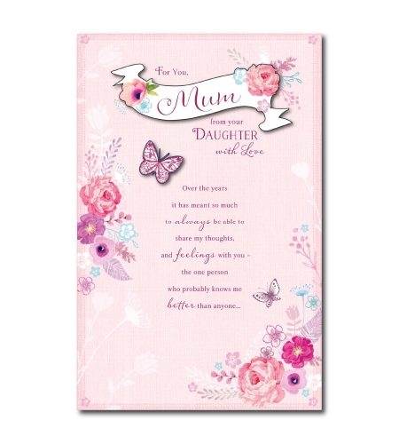 Mum From Daughter Birthday Card