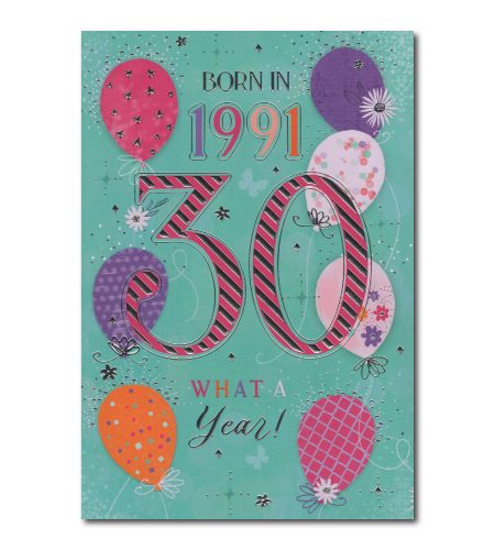 30th Birthday Card