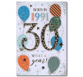 30th Birthday Card