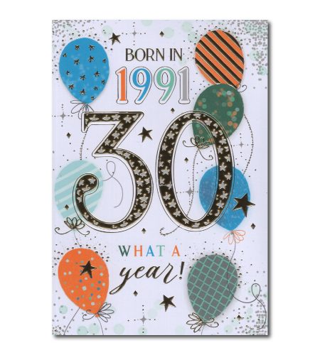 30th Birthday Card