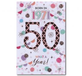 50th Birthday Card