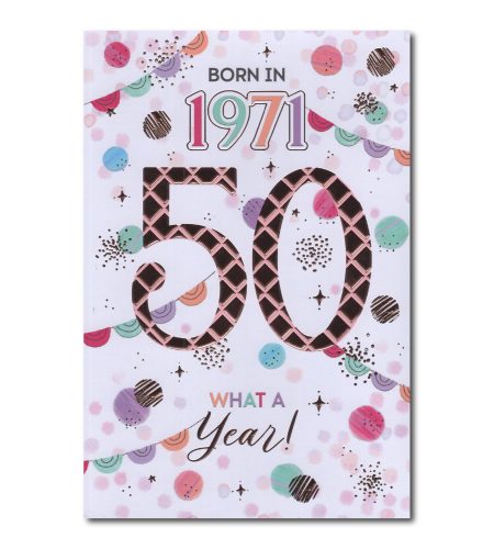 50th Birthday Card