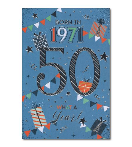 50th Birthday Card