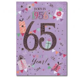 65th Birthday Card