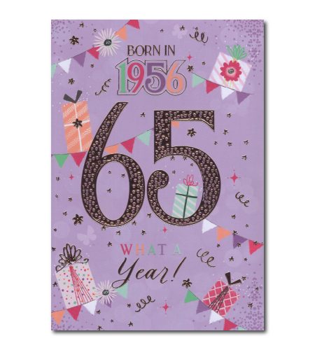 65th Birthday Card