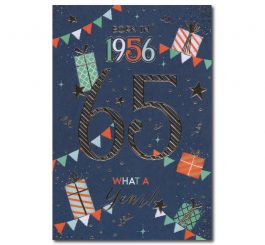 65th Birthday Card