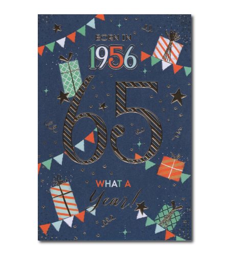 65th Birthday Card