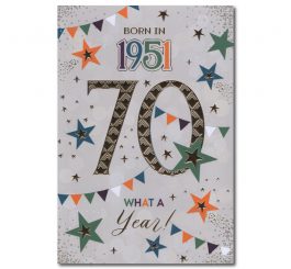 70th Birthday Card