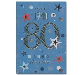 80th Birthday Card