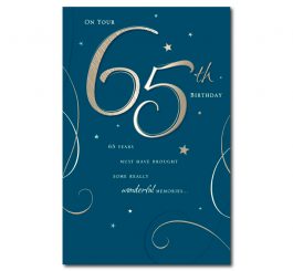 65th Birthday Card