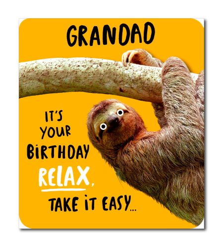 Grandad Sloth Birthday Card
