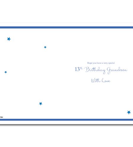 13th Birthday Grandson Card - Image 2