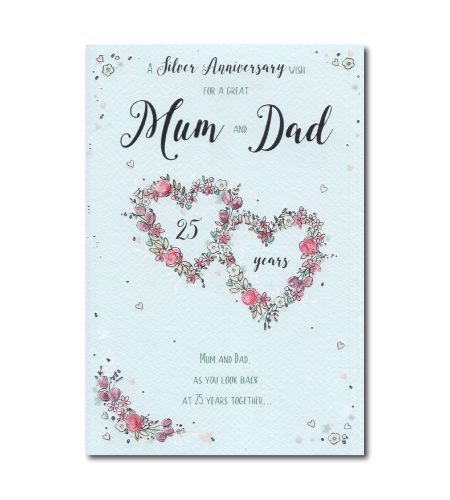 Mum & Dad Silver 25th Anniversary