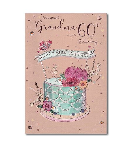 60th Birthday Grandma Card