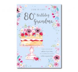 80th Birthday Grandma Card