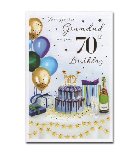 70th Birthday Grandad Card