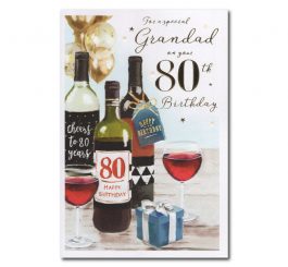 80th Birthday Grandad Card
