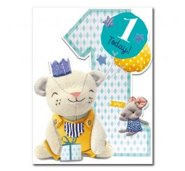 1st Birthday Baby Boy Card