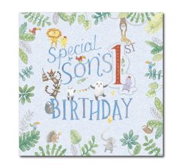 1st Birthday Son Card