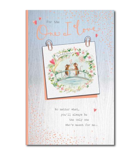 One I Love Birthday Card