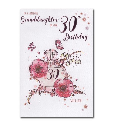 30th Birthday Granddaughter Card